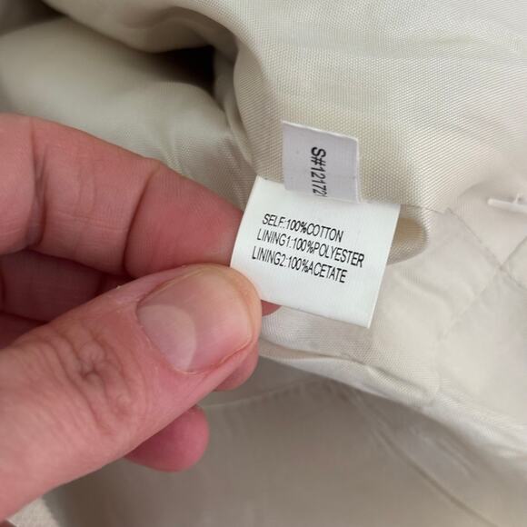 Kay Unger Crochet Dress 8 Cream Lace Pencil Cottage Beach Bride Neutral Boho - Picture 14 of 16